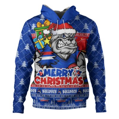 Western Bulldogs Hoodie Festive Holiday Merry Christmas Vibe