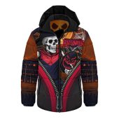 Melbourne Hooded Padded Jacket Halloween Night Reaper Zipper