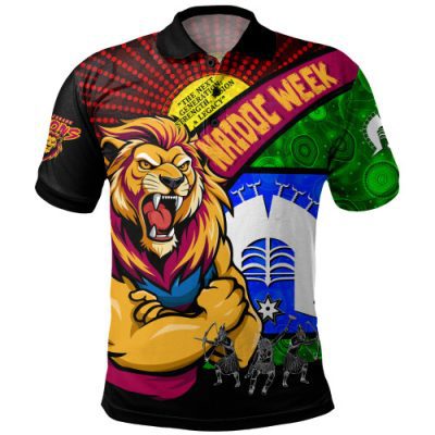 Brisbane Lions Polo Shirt NAIDOC Week Pride Edition