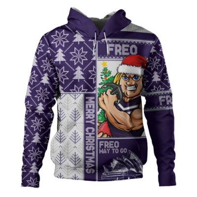 Fremantle Hoodie Merry Christmas Knit Style Festive Spirit