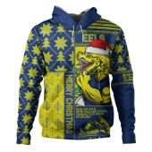Parramatta Eels Hoodie Christmas Magic Knit Style Winter Glow