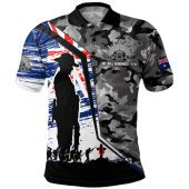 Australia Polo Shirt Remembrance Day Heroic Soldier Legacy
