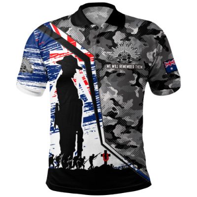 Australia Polo Shirt Remembrance Day Heroic Soldier Legacy