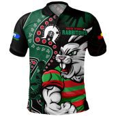 South Sydney Rabbitohs Polo Shirt NAIDOC Indigenous Warrior Spirit
