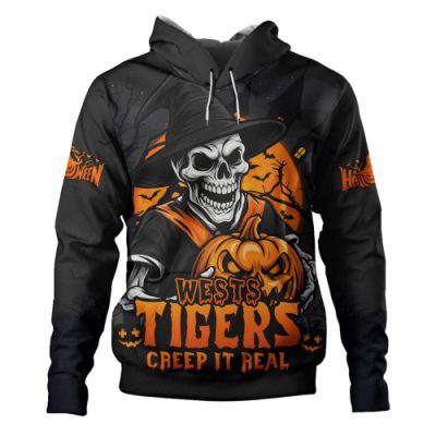 Wests Tigers Hoodie Dark Moon Rugby Halloween Battle Edition