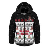 St Kilda Hooded Padded Jacket Special Ugly Christmas Holiday Footy Fans