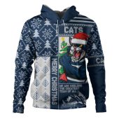 Geelong Cats Hoodie Merry Christmas Knit Style Festive Spirit