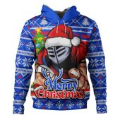 Newcastle Knights Hoodie Merry Christmas Game Day Knit Style Team Edition