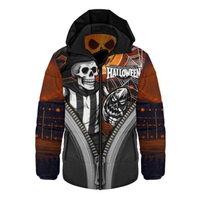 Collingwood Hooded Padded Jacket Halloween Night Reaper Zipper