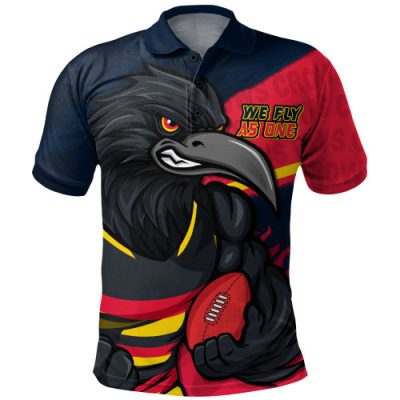 Adelaide Crows Polo Shirt Defend The Pride