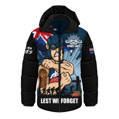 Carlton Hooded Padded Jacket ANZAC Day Honour And Football Legacy