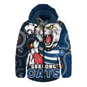 Geelong Cats Hooded Padded Jacket NAIDOC Spirit Of Country