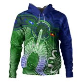 Indigenous Australian Aboriginal Hoodie Spirit Of The Turtle Dreaming Path