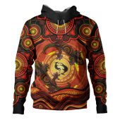 Indigenous Australian Aboriginal Hoodie Gecko Dreaming Spirit Circle Edition