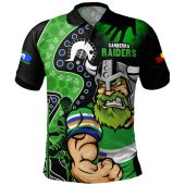 Canberra Raiders Polo Shirt NAIDOC Indigenous Warrior Spirit