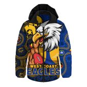 West Coast Eagles Hooded Padded Jacket NAIDOC Spirit Of Country