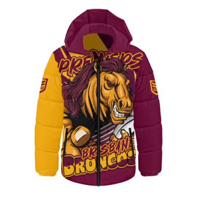Brisbane Broncos Hooded Padded Jacket Chasing Victory 2025 Final Series Pride