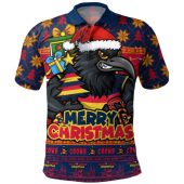 Adelaide Crows Polo Shirt Festive Holiday Merry Christmas Vibe