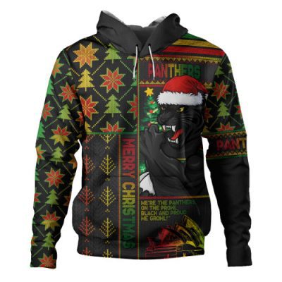 Penrith Panthers Hoodie Christmas Magic Knit Style Winter Glow