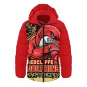 Redcliffe Dolphins Hooded Padded Jacket Unleash Power In The Ultimate Battle