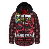 Essendon Hooded Padded Jacket Festive Holiday Merry Christmas Vibe