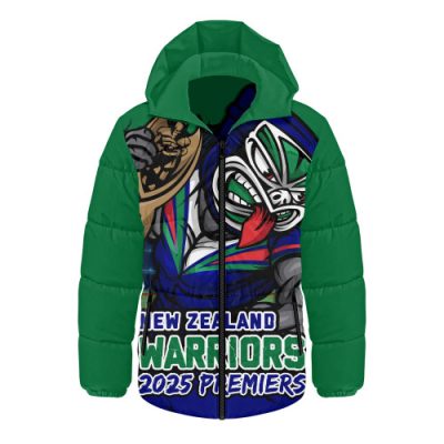 New Zealand Warriors Hooded Padded Jacket Unleash Power In The Ultimate Battle