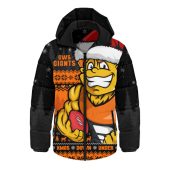 GWS GIANTS Hooded Padded Jacket Merry Christmas Down Under Footy Power Style