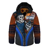 Carlton Hooded Padded Jacket Halloween Night Reaper Zipper