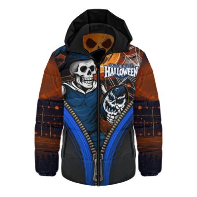 Carlton Hooded Padded Jacket Halloween Night Reaper Zipper