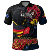 Adelaide Crows Polo Shirt Power Through Generations NAIDOC Edition