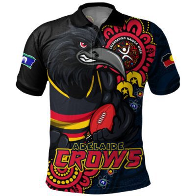 Adelaide Crows Polo Shirt Power Through Generations NAIDOC Edition
