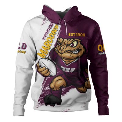 Queensland Maroons Hoodie Battleborn Maroons