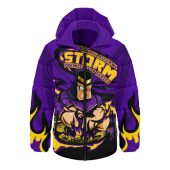 Melbourne Storm Hooded Padded Jacket Premiership Series Sports Gear