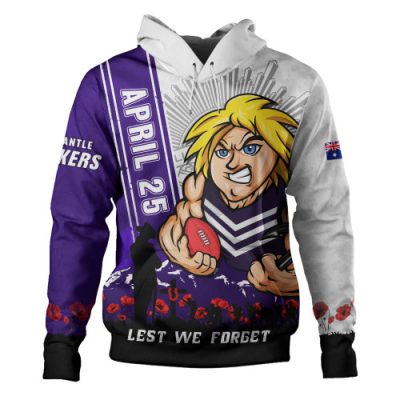 Fremantle Hoodie Anzac Day Lest We Forget Memorial