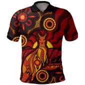 Indigenous Australian Aboriginal Polo Shirt Echoes Of The Dreaming