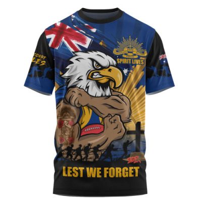 West Coast Eagles T-Shirt ANZAC Day Honour And Football Legacy