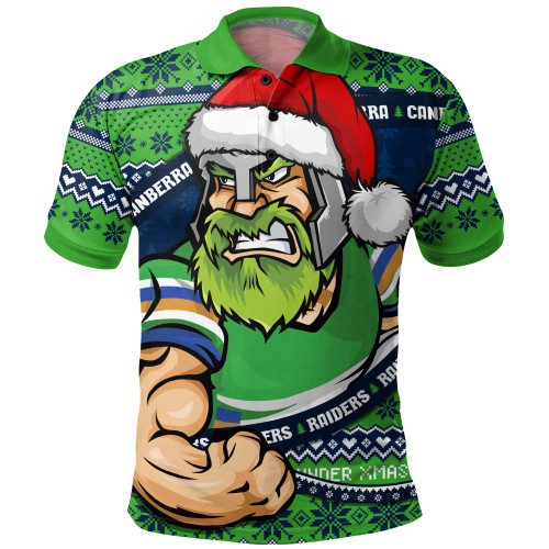 Canberra Raiders Polo Shirt Ugly Knit Style For Christmas Game Fans Canberra Raiders Polo Shirt Ugly Knit Style For Christmas Game Fans