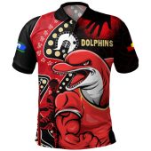 Redcliffe Dolphins Polo Shirt NAIDOC Indigenous Warrior Spirit