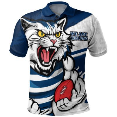 Geelong Cats Polo Shirt Defend The Pride
