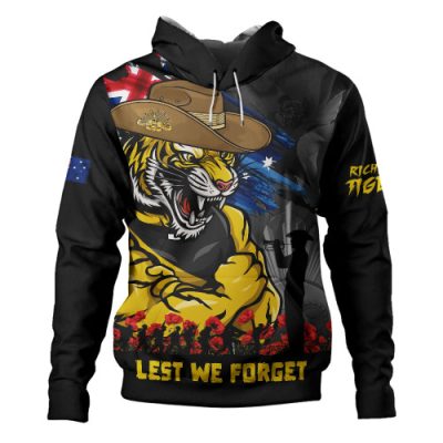Richmond Hoodie ANZAC Inspired Football Fan Memorial Design
