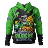 Canberra Raiders Hoodie Dark Moon Rugby Halloween Battle Edition