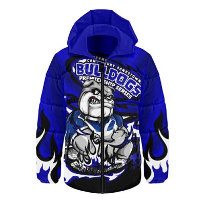Canterbury-Bankstown Bulldogs Hooded Padded Jacket Premiership Series Sports Gear