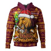 Brisbane Broncos Hoodie Merry Christmas Game Day Knit Style Team Edition
