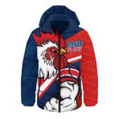 Sydney Roosters Hooded Padded Jacket Defend The Pride