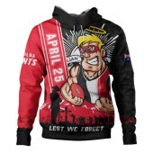 St Kilda Hoodie Anzac Day Lest We Forget Memorial