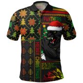 Penrith Panthers Polo Shirt Christmas Magic Knit Style Winter Glow