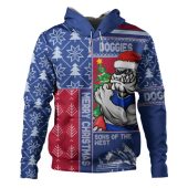 Western Bulldogs Hoodie Merry Christmas Knit Style Festive Spirit