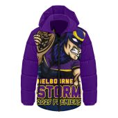 Melbourne Storm Hooded Padded Jacket Unleash Power In The Ultimate Battle