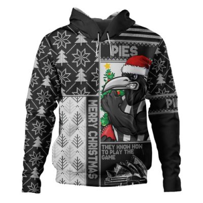 Collingwood Hoodie Merry Christmas Knit Style Festive Spirit