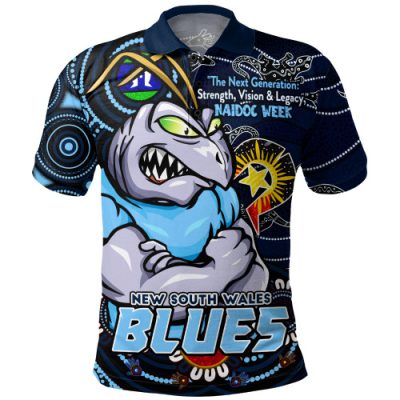 New South Wales Blues Polo Shirt Spirit Of NAIDOC Series